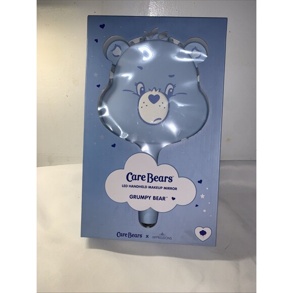 Collectible Mirror Care Bears Led Handheld Makeup Mirror, Cute Grumpy Bear - Picture 3 of 8
